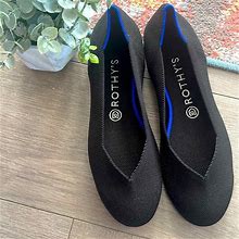 Rothys Round Toe Black Size 8.5 Woman Flat Shoes