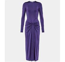 Victoria Beckham Gathered Midi Dress - Purple - Maxi Dresses Size US 8