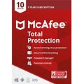 Mcafee Total Protection| 10 Device | Antivirus Internet Security Software | VPN, Password Manager, Dark Web Monitoring & Parental Controls | 1-Year Subscription | Key Card Mailed Keycard 10 Devices