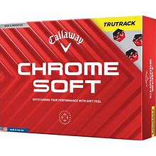 Callaway 2024 Chrome Soft Trutrack Golf Balls, Men's, Yellow/Blue/Red
