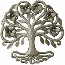 Tree With Blossoms Metal Wall Art