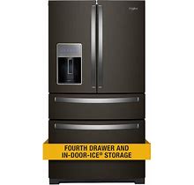 26 Cu. Ft. French Door Refrigerator In Fingerprint Resistant Black Stainless