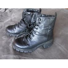 Mia Womens Black Combat Boots Womens Size 8 1/2 m Pre Owned Cassidy
