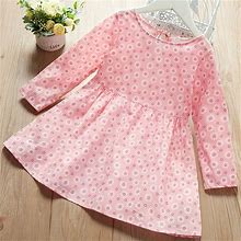 Baby Toddler's Cute Various Flower Print Princess Dress, Girls Dress, Spring And Autumn Kid's Dress, Pick Your Favorite Featured Product,Temu