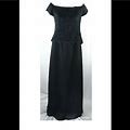 Chadwicks Dresses | Off The Shoulder Evening Gown | Color: Black | Size: 10