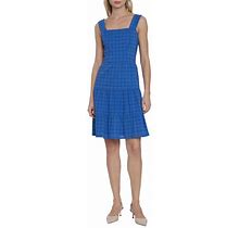 Maggy London Tiered Ruffle Dress In Denim Blue At Nordstrom, Size 8