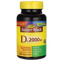 Nature Made Vitamin D3 | 2000 Iu | 220 Tabs