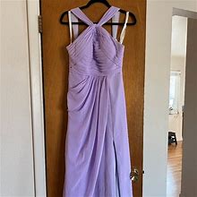 Azazie Dresses | Azazie Mellie Maxi Dress - Lilac - See Sizing In Description! | Color: Purple | Size: Bust 35" Waist 28.5" Hips 38.50" Length 59.00"