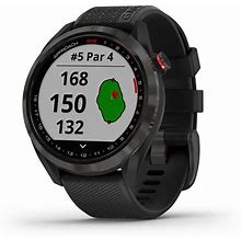 Garmin Approach S42 GPS Golf Watch - Gunmetal With Black Band
