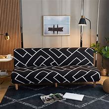 Folding Sofa Bed Cover Elastic Armless Couch Lounge Slipcover Futon Cover New