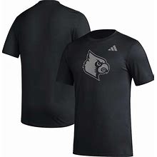 Men's Adidas Black Louisville Cardinals Pregame AEROREADY T-Shirt Size:2XL