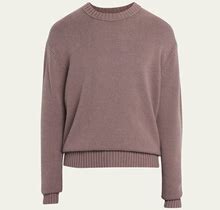 Frame Men's Cashmere Knit Sweater, Dry Rose, Men's, Medium, Sweaters Cashmere Sweaters