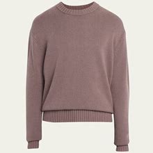 Frame Men's Cashmere Knit Sweater, Dry Rose, Men's, Small, Sweaters Cashmere Sweaters