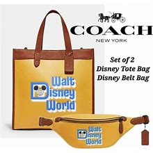 Coach Walt Disney World Motif Leather Field Tote And Belt Bag Set Of 2 Original. Coach. Women's Bags & Handbags.