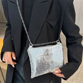 Trendy Sequins Clutch Bag, Sparkly Chain Shoulder Bag, Luxury Party Prom Purse For Women,Handpicked,Temu