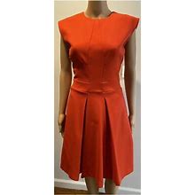 Tracy Reese Dresses | Nwt Tracy Reese New York Fit & Flare Pleated Dress | Color: Red | Size: 10