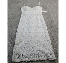 Premier Amour Womens Dress White Lace Sleeveless Size 6 NWT