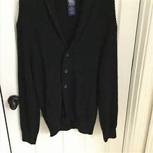 John Blair Sweaters | Cardigan Sweater Black With Pockets And Five Buttons By John Blair Size Medium | Color: Black | Size: M