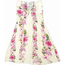 Dress: White Floral Skirts & Dresses - Kids Girl's Size 8