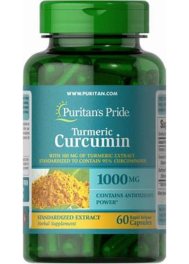 Puritan's Pride Turmeric Curcumin With Bioperine 1,000 Mg | 60 Capsules