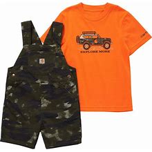 Carhartt Boys Short-Sleeve Bodyshirt & Canvas Shortall Setinfant-And-Toddler-Clothing-Sets