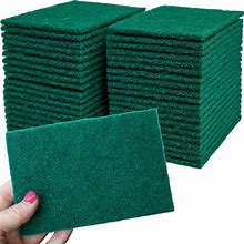 Kleen Handler Green Medium Duty Cleaning Pads - Medium Duty Kitchen Scrub Sponges, Scouring Pads For Washing Dishes, Bathroom, Restaurant Cleaning