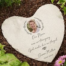 So Amazing God Made An Angel Personalized Photo Heart Garden Stone