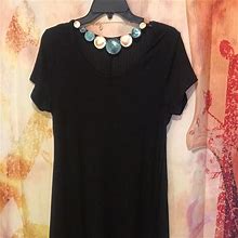 Lexington Avenue Dresses | Little Black Swingin T-Dress | Color: Black | Size: L