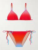 Lido Net Sustain Venti Degrade Triangle Bikini - Women Swimwear And Beachwear - L