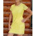 Isaac Mizrahi Summer Yellow Lace Dress Size Xs/S/M. Small/Medium. Free