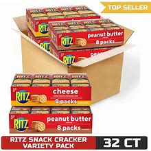 Ritz Peanut Butter & Cheese Sandwich Cracker Variety Pack, 32 Snack