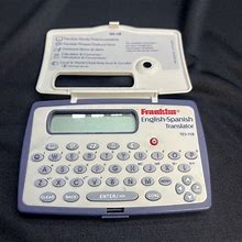 Franklin TES-118 English Spanish Electronic Dictionary Travel Translator Tested