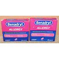 2 Benadryl 25Mg Allergy Antihistamine Ultratabs 24X2= 48 Tablets Exp 07/2024 NEW