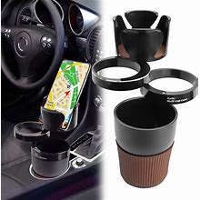 3 in 1 Car Cups Holder, Kalolary Car Cup Holder Expander Adjustable Cup Holder For Car Cup Holder Phone Mount Universal Insert Expandable Cup Sundry