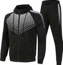 Men's Tracksuit Sweatsuit 2 Piece Full Zip Casual Winter Long Sleeve Thermal Warm Breathable Moisture Wicking Fitness Gym Workout Running Sportswear A