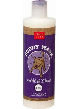 Buddy Wash Original Lavender & Mint Dog 2-In-1 Shampoo + Conditioner 16 Oz