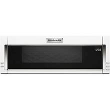 Kitchenaid Low Profile Microwave Hood Combination 1.1-Cu Ft 1000-Watt Over-The-Range Microwave With Sensor Cooking (White) | KMLS311HWH