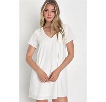 White Shift Dress | Womens | X-Large | 100% Polyester | Lulus