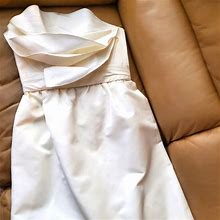 Amsale Dresses | Amsale Dress Ivory Short Size 4/6 | Color: Cream | Size: 4