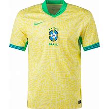 Nike Brazil Authentic Home Jersey 24/25 (Dynamic Yellow/Lemon Chiffon/Green Spark) Size XXL
