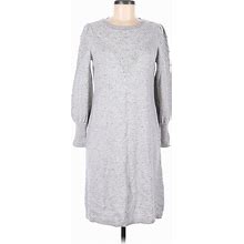Talbots Casual Dress: Gray Dresses - Women's Size Medium Petite