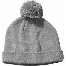 Big Accessories BX028 Knit Pom Beanie Hat In Grey