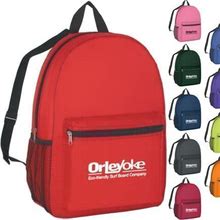 100 Branded Budget School Backpack 12X16x5