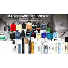 MACY's FAVORITE SCENTS - DISCOVERY KIT FOR HIM SET OF 20 MEN's COLOGNES