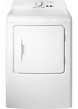 Insignia - 6.7 Cu. Ft. Electric Dryer With Sensor Dry - White