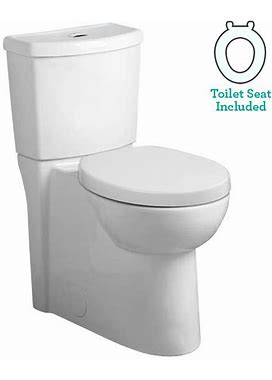 American Standard 2795.204 Studio Round-Front Two-Piece DUAL FLUSH Toilet With Concealed Trapway Everclean Surface Powerwash Rim And Right Height
