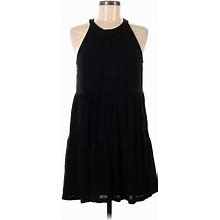 Old Navy Casual Dress - Mini Halter Sleeveless: Black Print Dresses - Women's Size Medium Petite