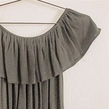 Mossimo Supply Co. Black Ruffled Dress. Size Medium | Color: Black | Size: M
