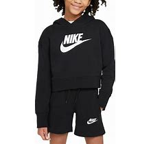 Nike Girl's Sportswear Club Fleece Crop Hoodie (Little Kids/Big Kids)