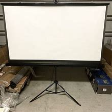75 Inch Insignia Indoor Home Theater Projector Screen With Tripod